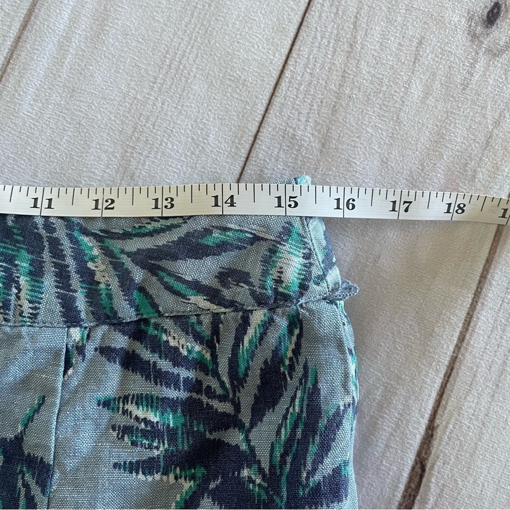 JM Collection Pleated Linen Skirt Women’s 10 Petite Floral Flowy Coastal Cottage - Picture 8 of 10